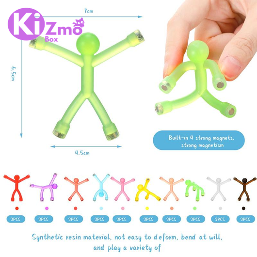 Kizmo FlexiBuild Creative Magnetic Stickman set - 10 pieces